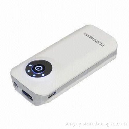 Power bank, inbuilt 5,200mAh Samsung A type lithium polymer battery